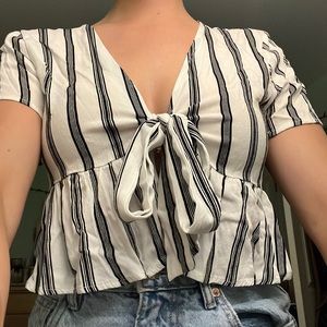 PacSun Front Tie Blouse